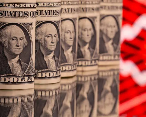 Dollar down on profit taking but upbeat outlook remains