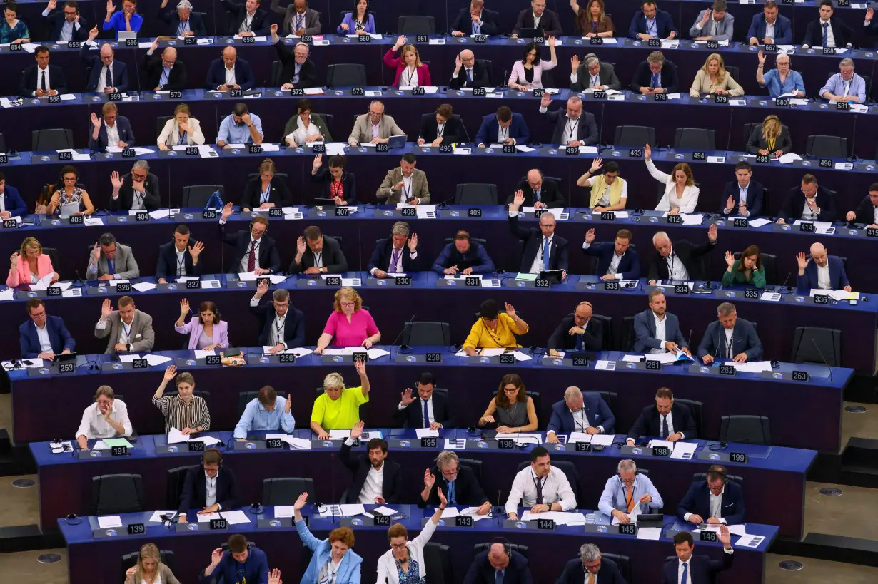 FILE PHOTO: Plenary session at the European Parliament in Starsbourg