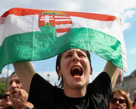 Thousands protest against Hungary's Orban in ruling party stronghold