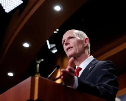 Republican US Senator Rick Scott announces run for Senate leader after McConnell retires