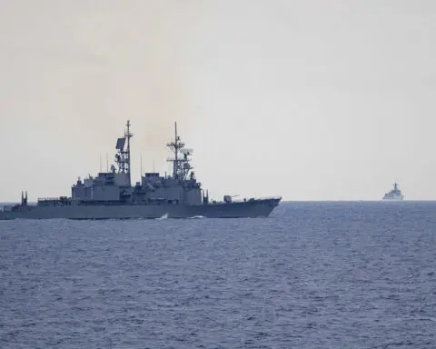 China sends dozens of warplanes and ships near Taiwan to show its anger over island's new leaders