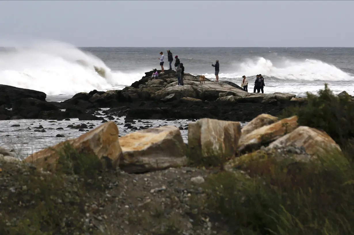 Atlantic storm Lee delivers high winds and rain before forecasters call off all warnings