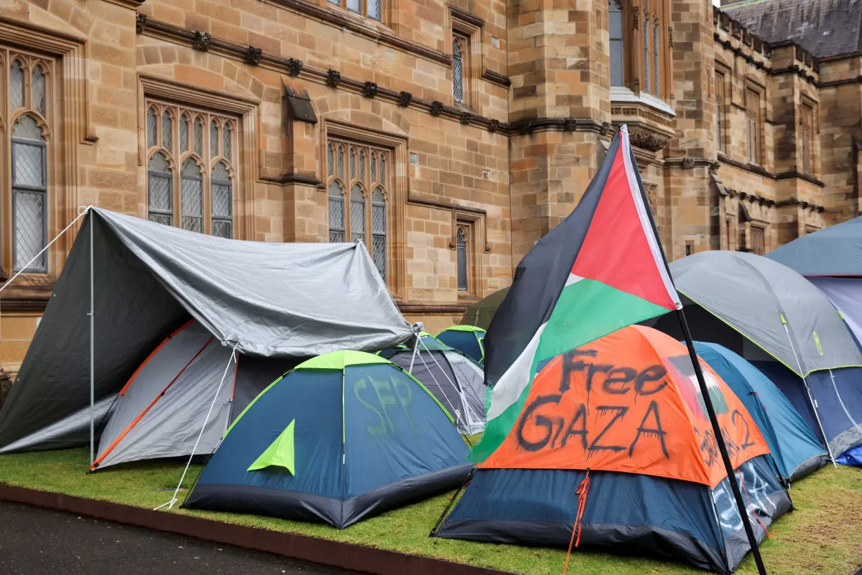 LA Post: 'Show solidarity': Pro-Palestinian protesters camp across Australian universities