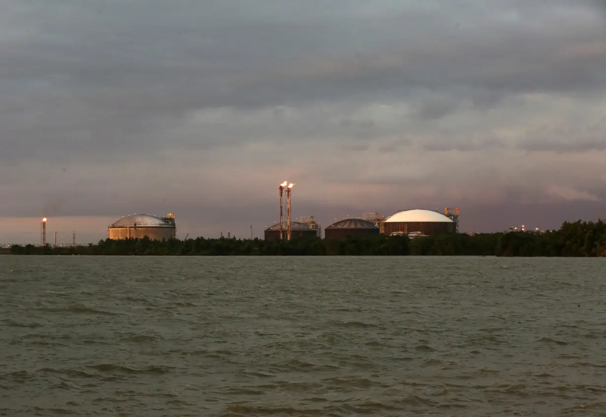 FILE PHOTO: The installations of liquified natural gas producer Atlantic LNG are pictured in Point Fortin