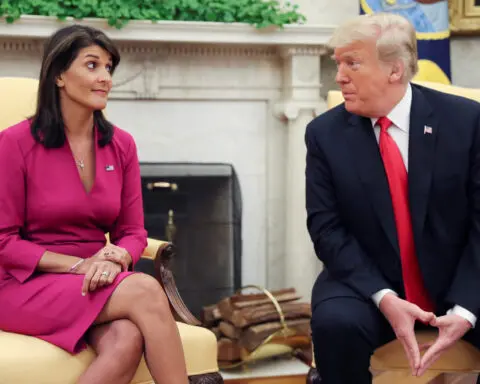 Trump says not considering Nikki Haley as running mate
