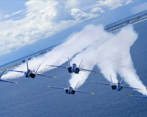 ‘The Blue Angels,’ filmed for IMAX, puts viewers in the ‘box’ with the elite flying squad