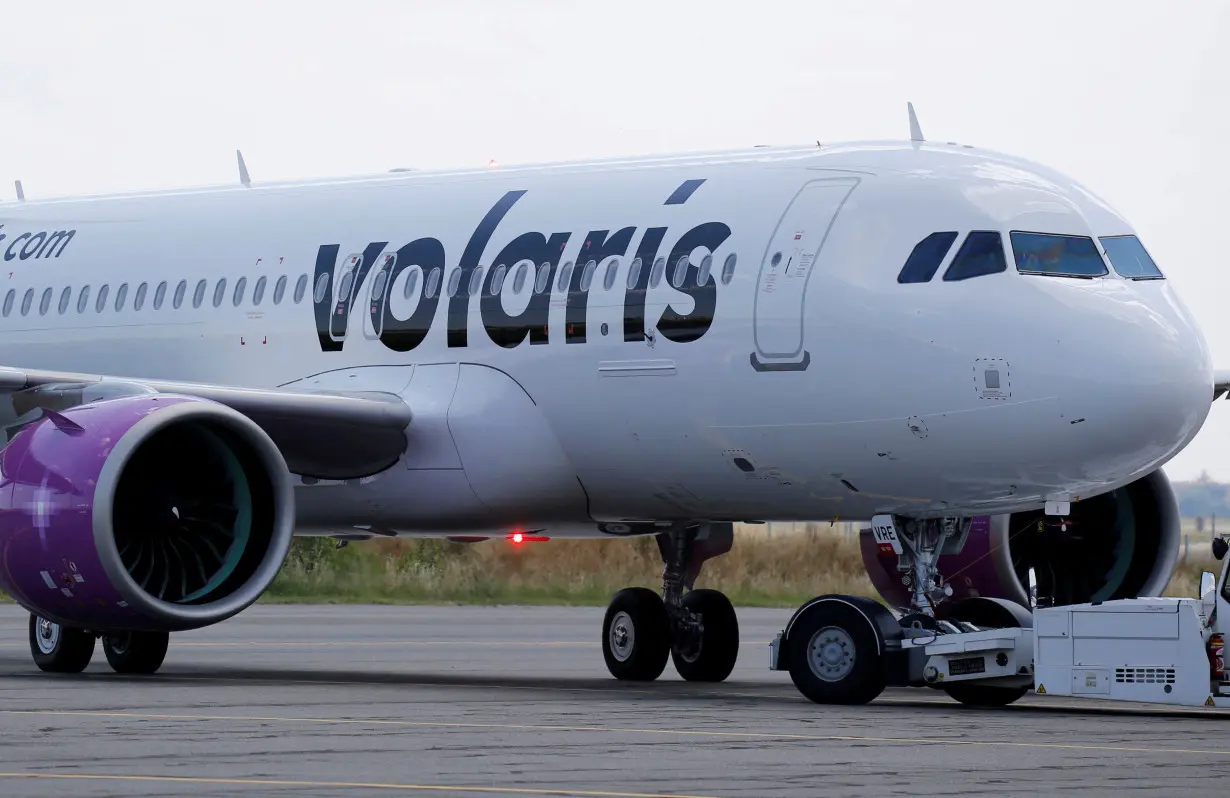 FILE PHOTO: Am Airbus A320neo passenger aircraft of Mexican low-cost air carrier Volaris is pictured on the tarmac in Colomiers near Toulouse