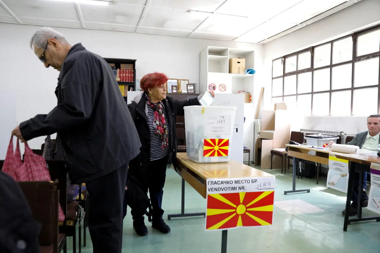 North Macedonia holds first round of presidential elections, in Skopje