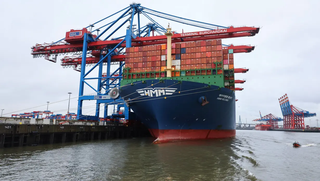 Germany’s largest harbour in Hamburg