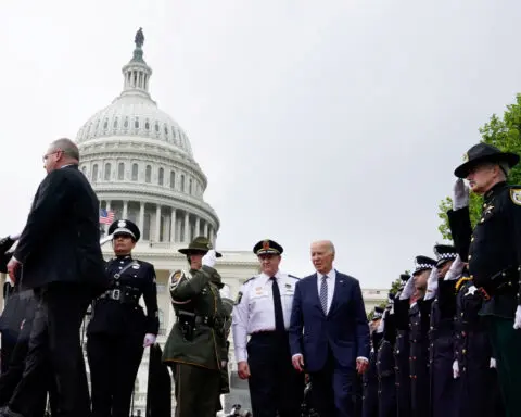 Biden mourns fallen police at memorial: 'We owe you as a nation'
