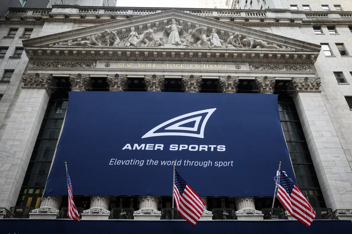 Amer Sports IPO at the NYSE in New York