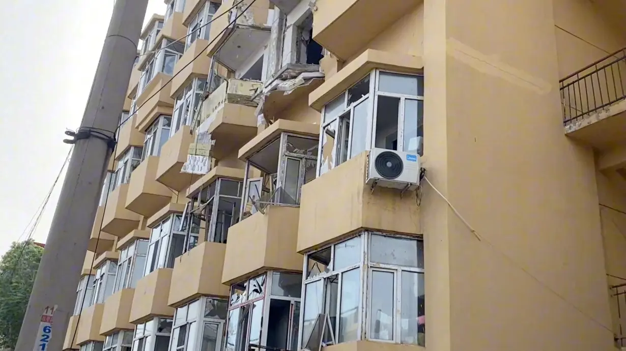 Explosion at an apartment building in Harbin