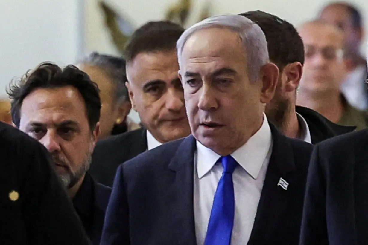 FILE PHOTO: Israeli Prime Minister Netanyahu arrives at his Likud party faction meeting at the Knesset,in Jerusalem