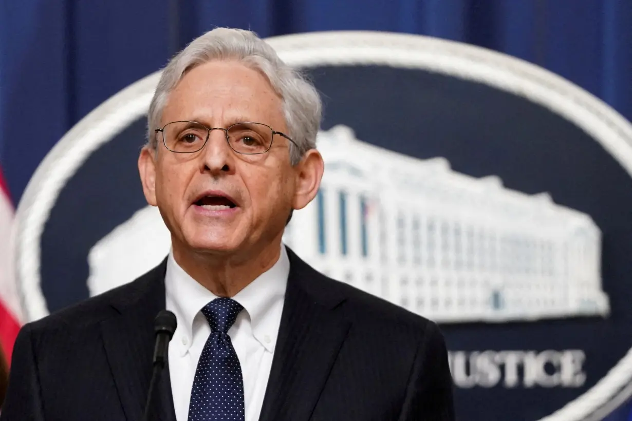 FILE PHOTO: U.S. Attorney General Merrick Garland holds news conference in Washington