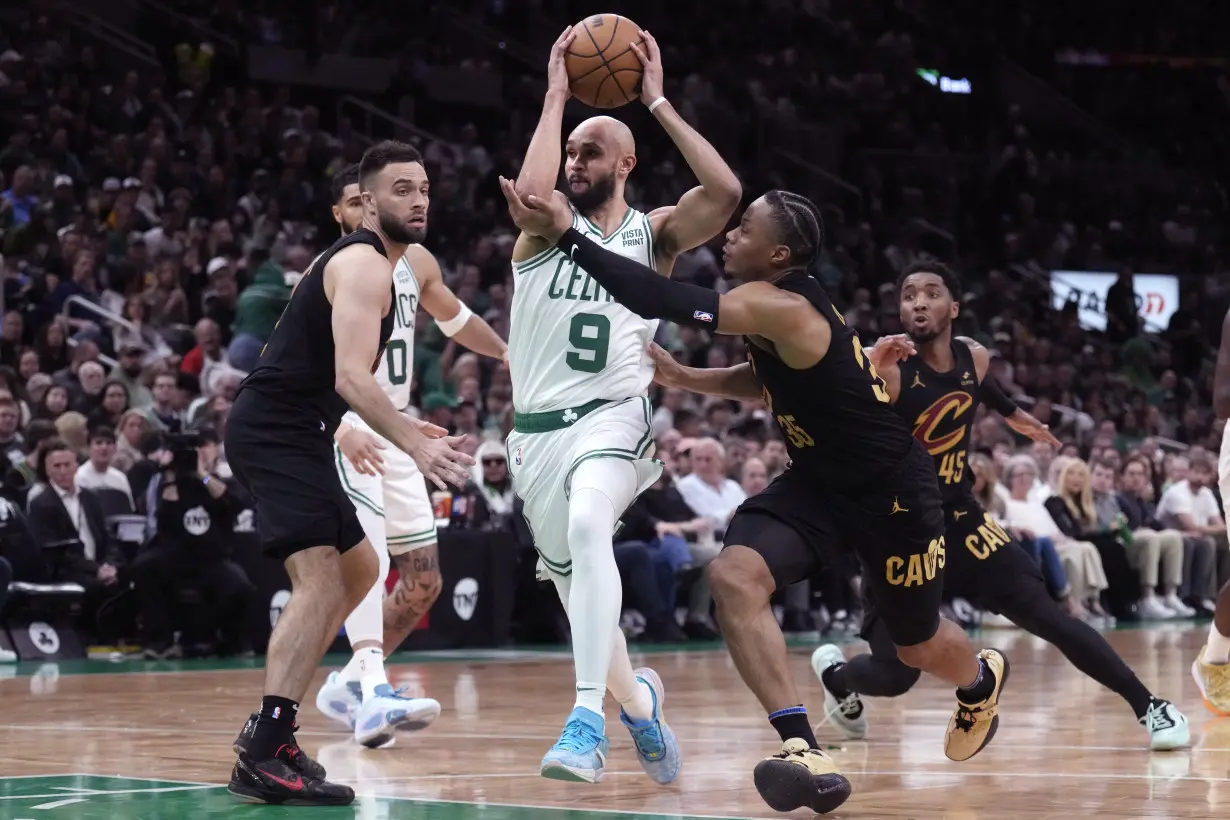 LA Post: Brown, White lead Celtics' 3-point onslaught, powering Boston to 120-95 Game 1 win over Cavaliers