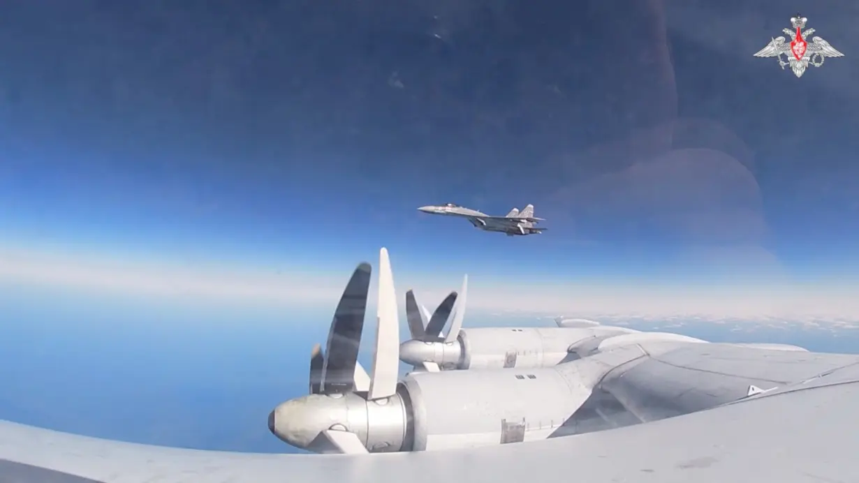 Russian strategic bombers patrol over Sea of Japan