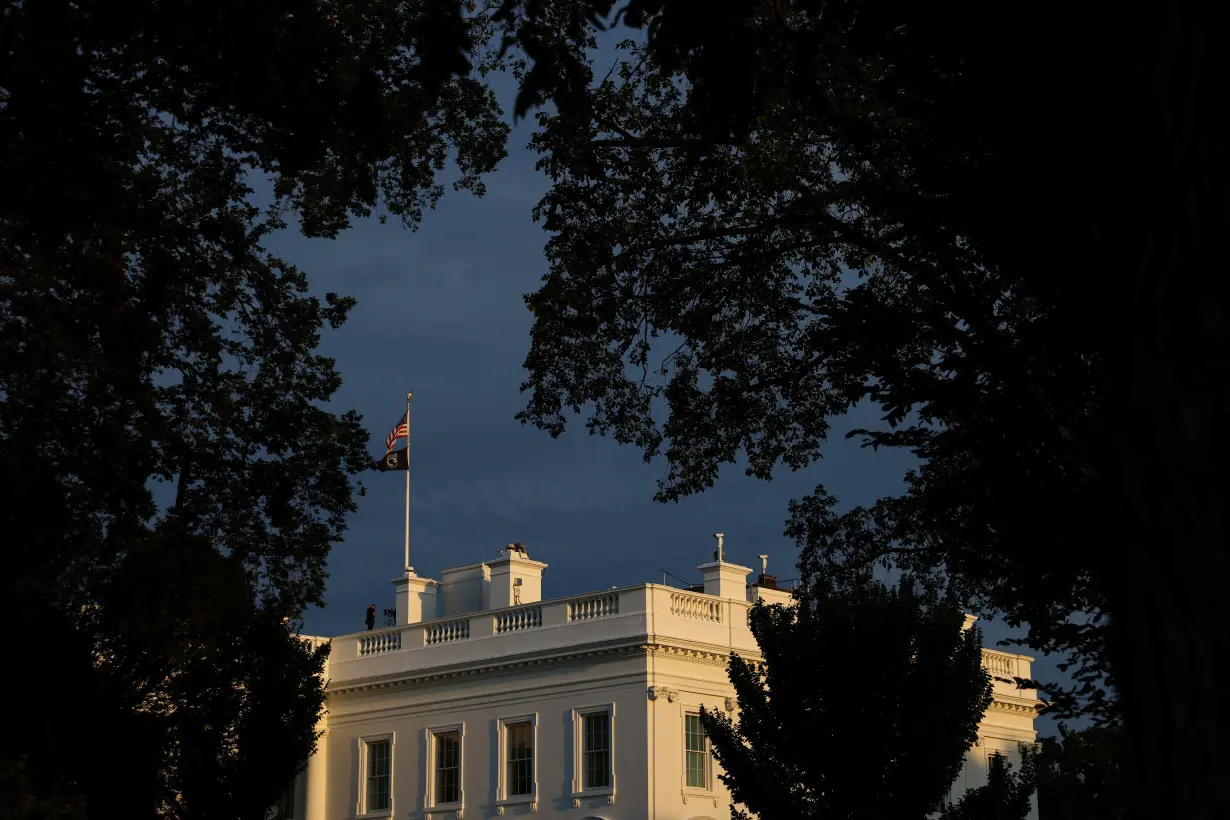 A general view of the White House in Washington