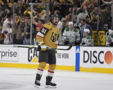 Adin Hill flashes old playoff form as Golden Knights beat Stars 2-0 to force Game 7