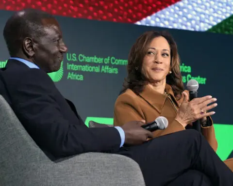 Harris announces plans to help 80% of Africa gain access to the internet, up from 40% now