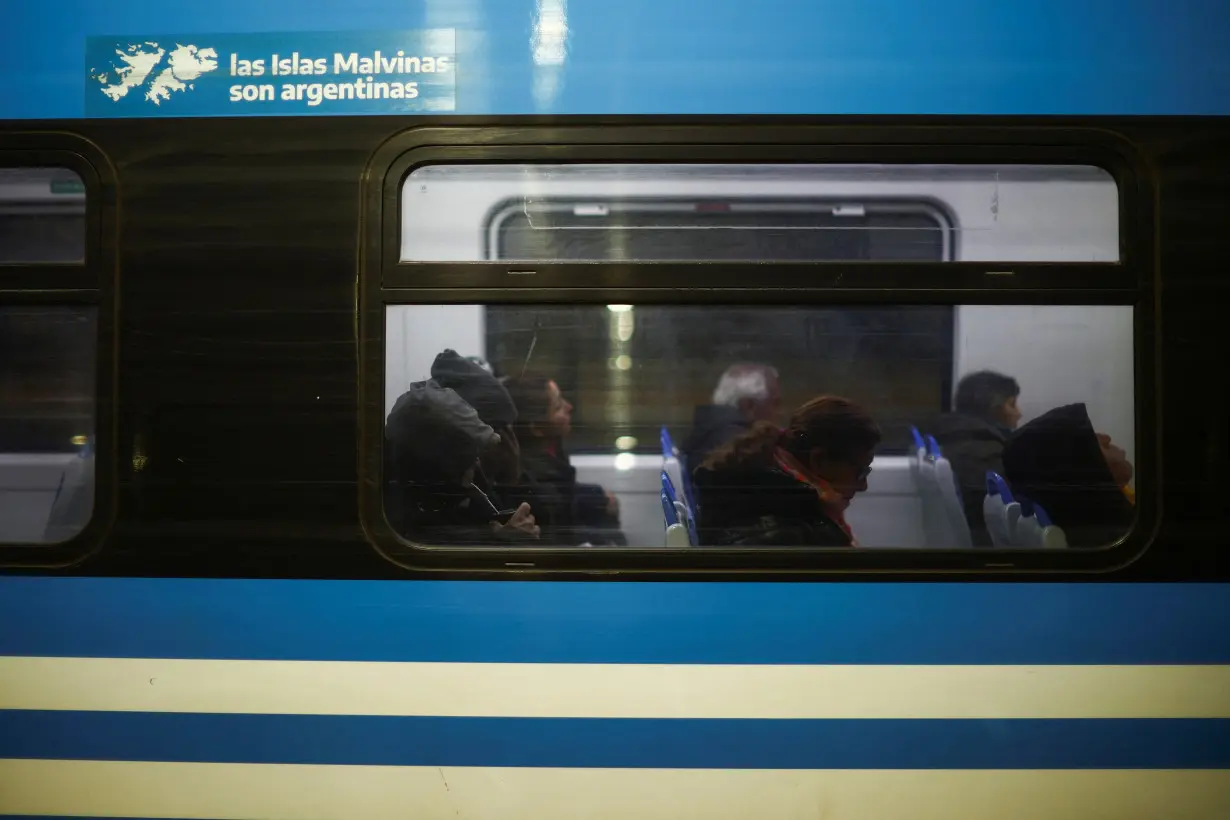 Train workers protest by driving trains at a reduced speed, causing delays in Argentina