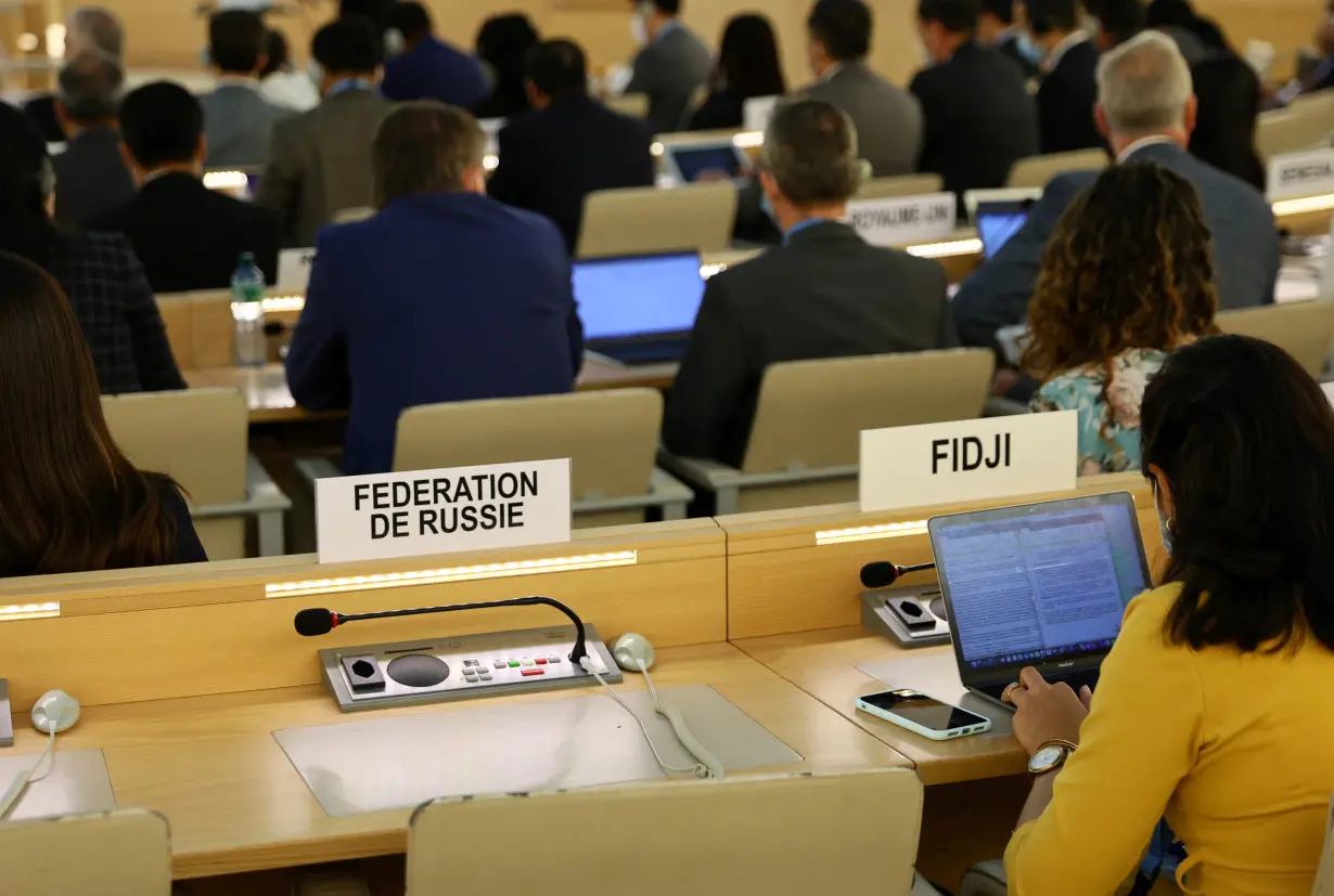 FILE PHOTO: Human Rights Council special session on human rights situation in Ukraine, in Geneva