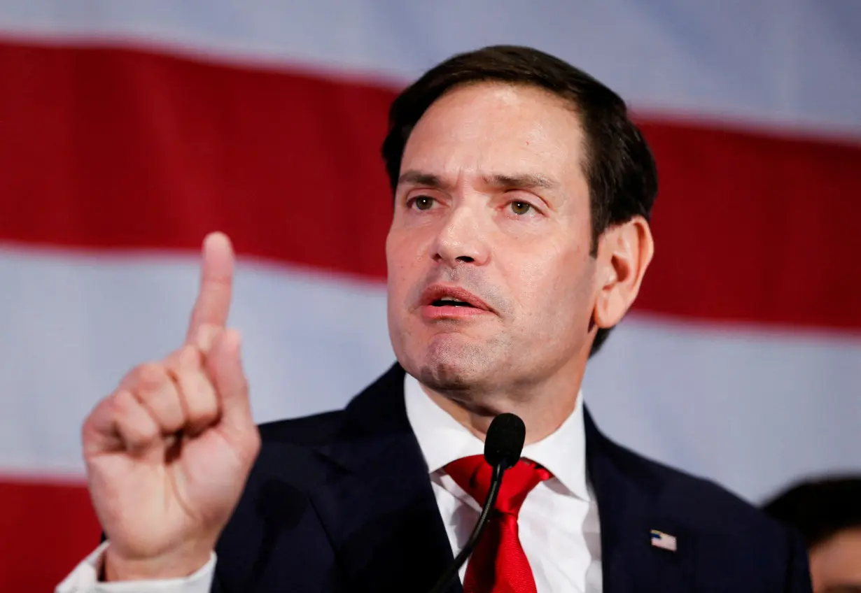 FILE PHOTO: Republican. U.S. Senator Marco Rubio appears at his U.S. midterm election night gathering in Miami