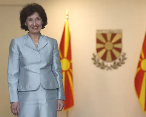 North Macedonia's new president reignites a spat with Greece at her inauguration ceremony