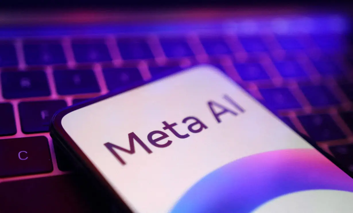 FILE PHOTO: Illustration shows Meta AI logo