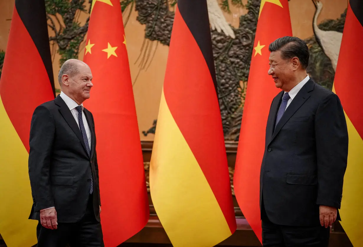 FILE PHOTO: German Chancellor Scholz's 2022 China visit