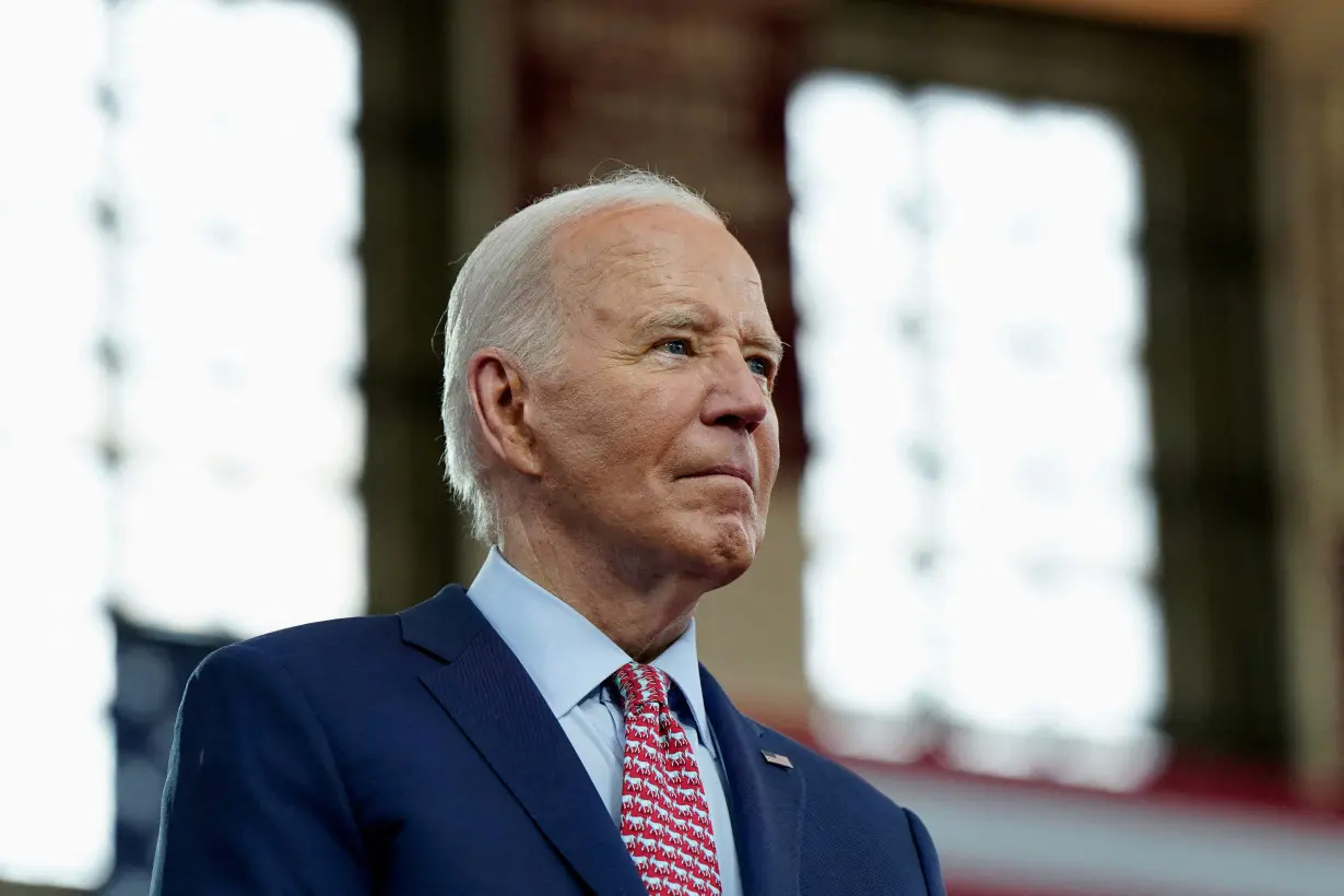 U.S. President Joe Biden attends a campaign event at Girard College in Philadelphia