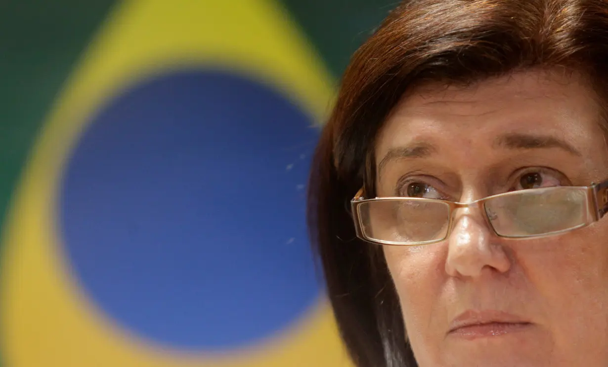 FILE PHOTO: Chambriard, director of the ANP oil agency, attends a news conference in Rio de Janeiro