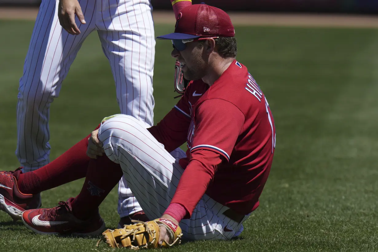 Phillies Hoskins Baseball