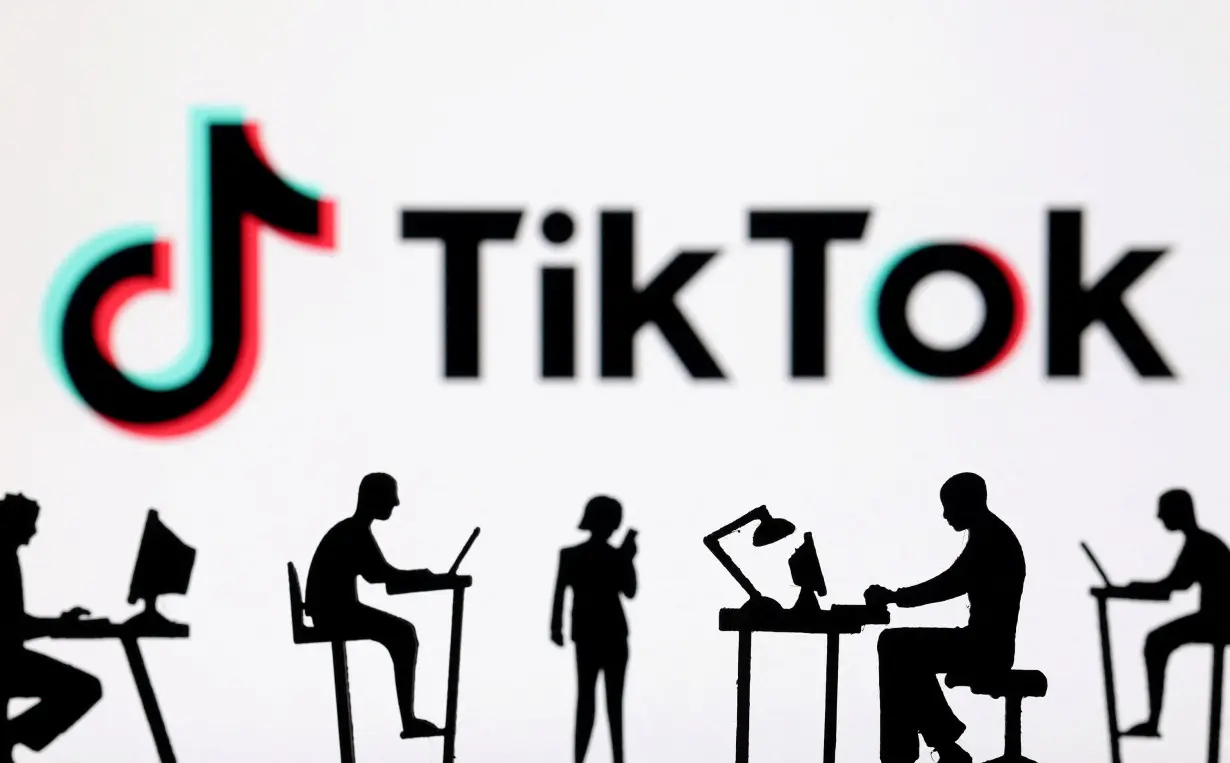 FILE PHOTO: Illustration shows TikTok logo