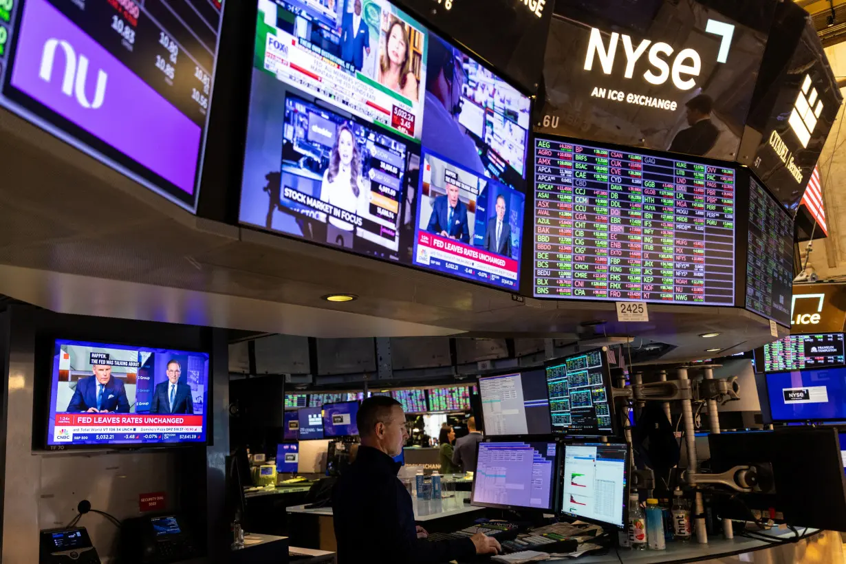 Fed rate announcement at the NYSE in New York