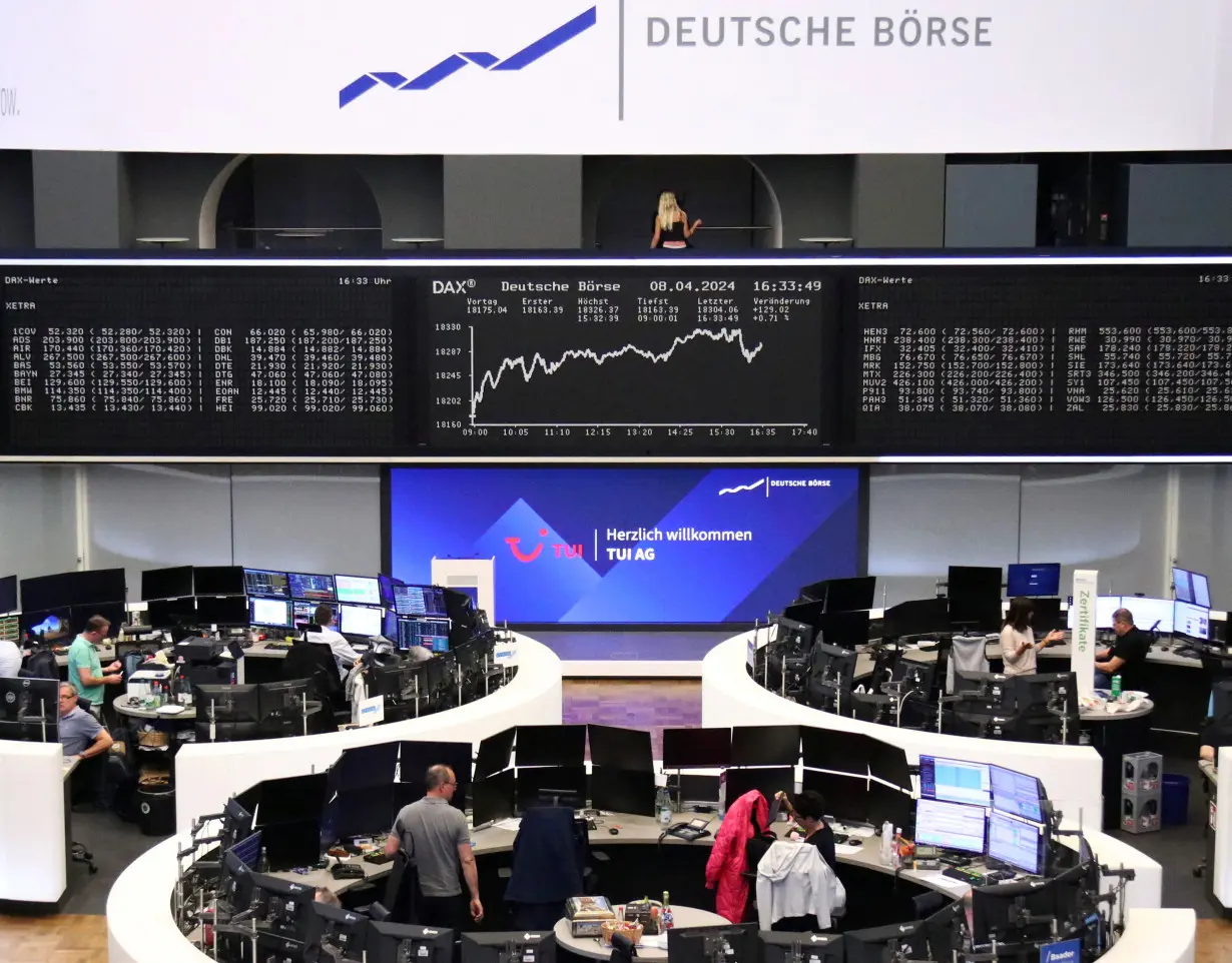 German share price index DAX graph is pictured at the stock exchange in Frankfurt