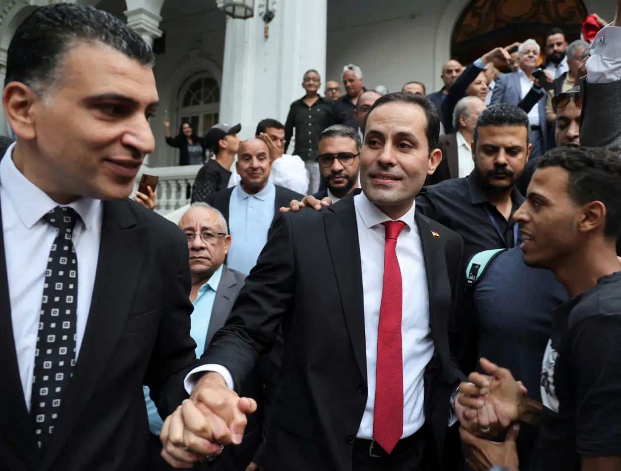 FILE PHOTO: Former member of parliament Ahmed el-Tantawy attends a press conference at headquarters of Conservative Party in Cairo