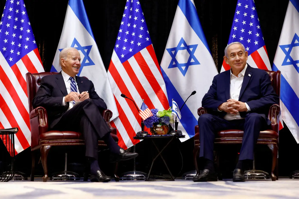 FILE PHOTO: U.S. President Biden visits Israel amid the ongoing conflict between Israel and Hamas