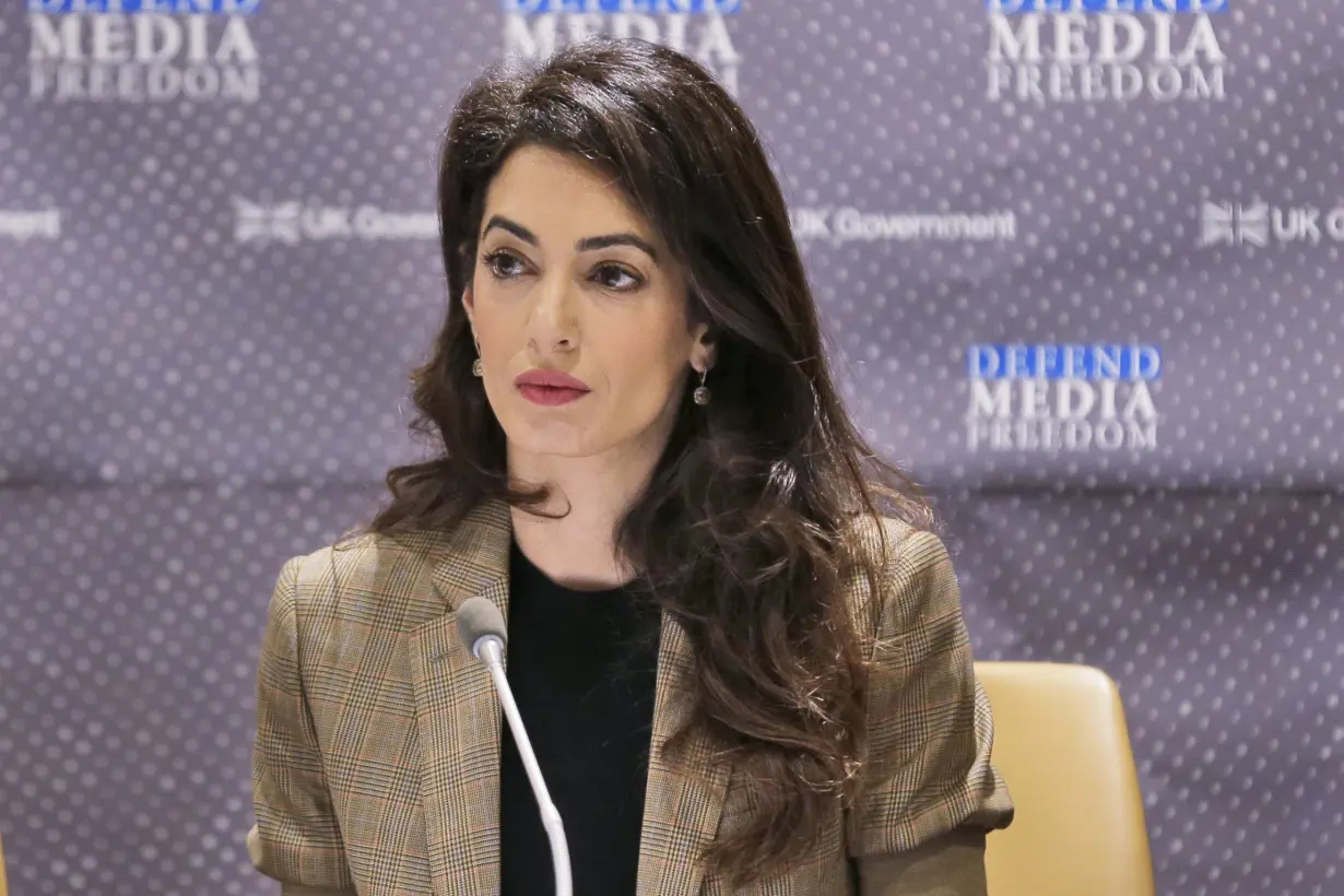 Israel Palestinians Amal Clooney