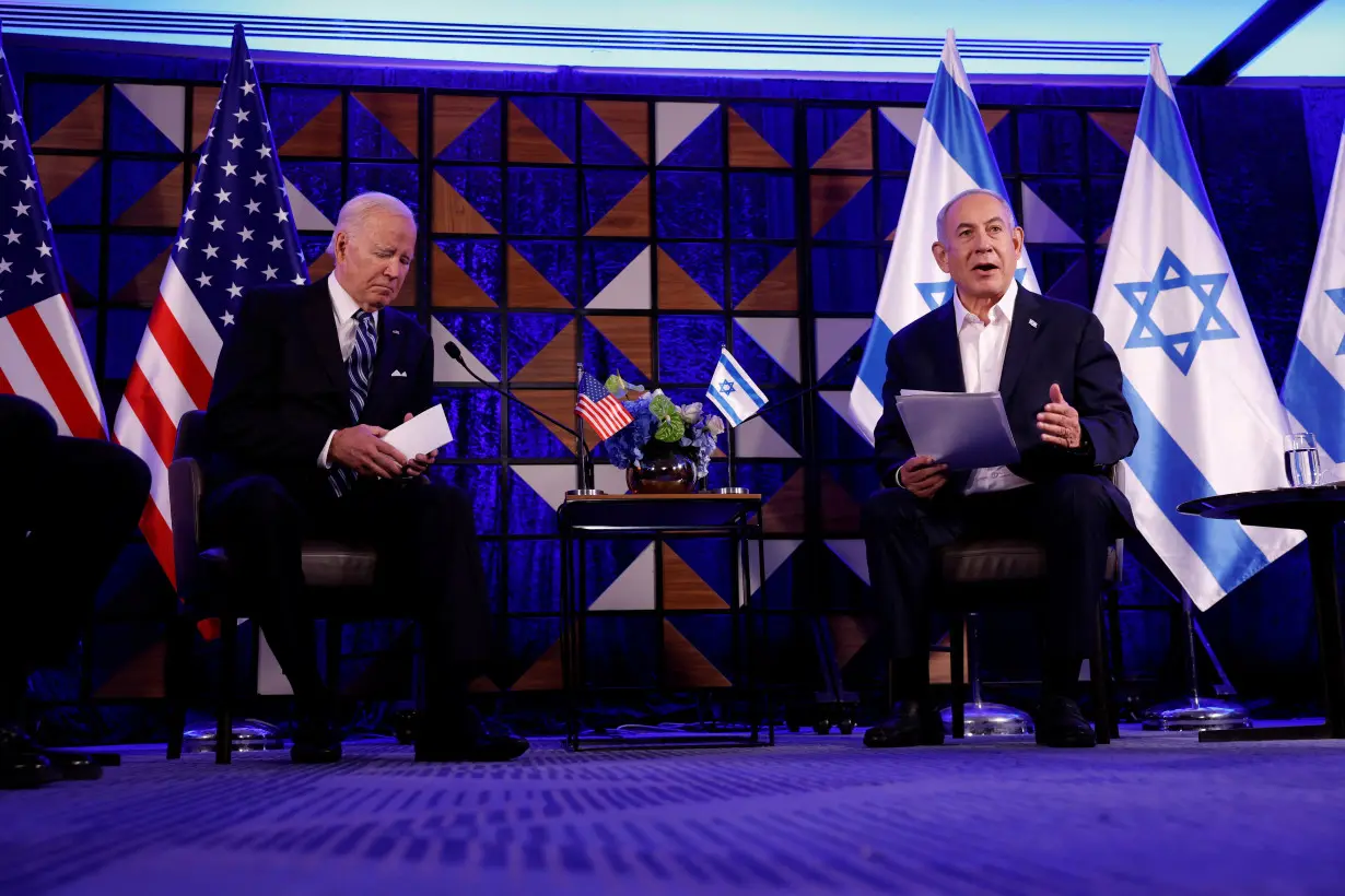 U.S. President Biden visits Israel amid the ongoing conflict between Israel and Hamas