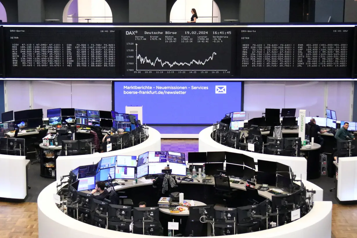 German share price index DAX graph is pictured at the stock exchange in Frankfurt