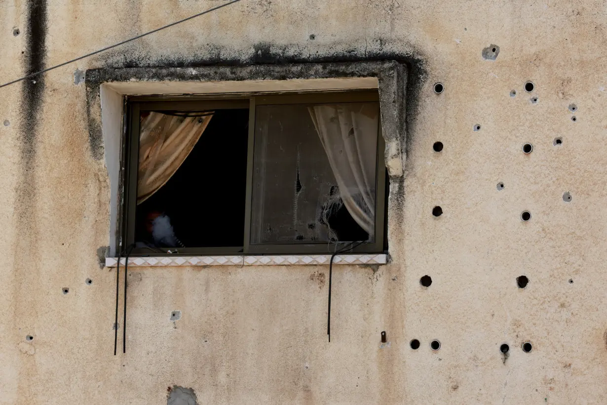 Aftermath of an Israeli raid at Nur Shams camp, in Tulkarm