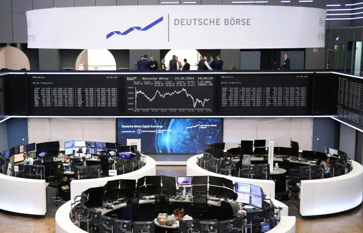 German share price index DAX graph is pictured at the stock exchange in Frankfurt