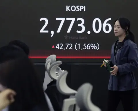 Stock market today: Asian shares advance after another round of Wall St records