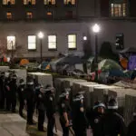 Drones above, police at the gates: Columbia protest camp's final moments