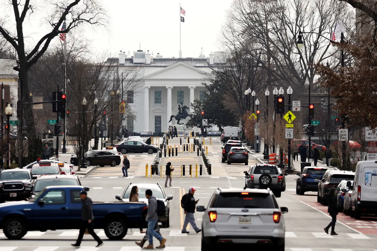 A general view of the White House in Washington