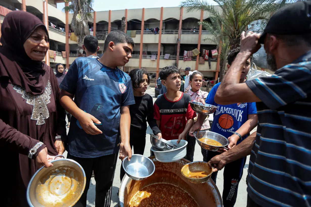 World Central Kitchen (WCK) serves meals to Gazans after resuming operations in Gaza