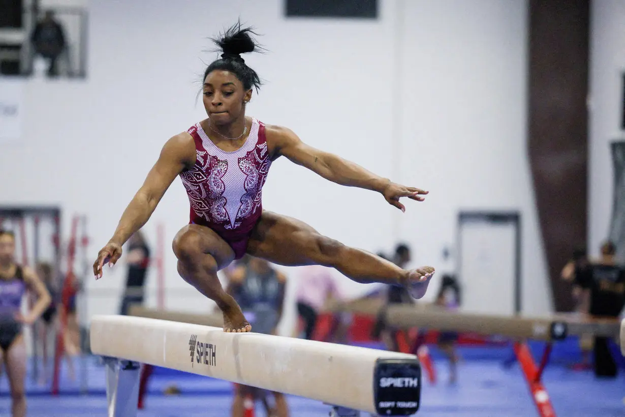 FILE PHOTO: Media event with the USA Gymnastics team ahead of the 2024 Olympics