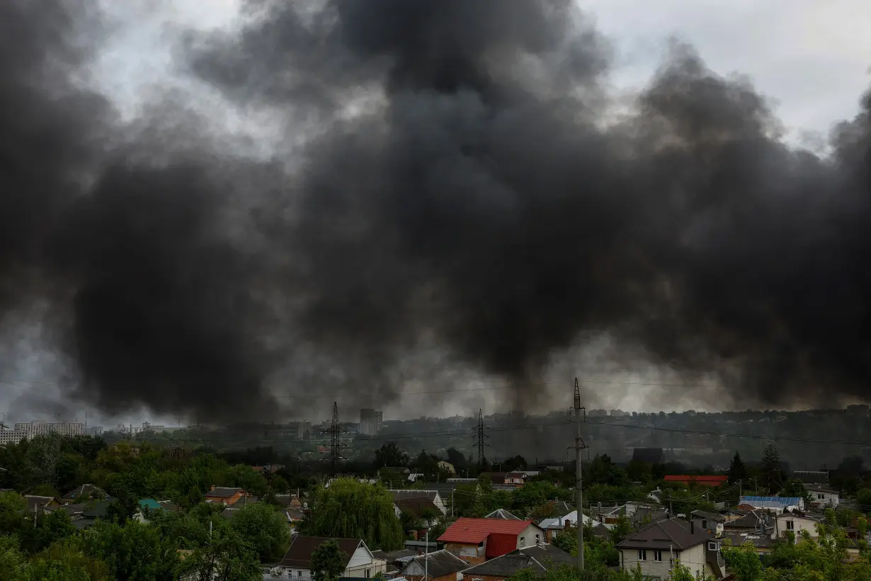 Aftermath of a Russian missile attack in Kharkiv