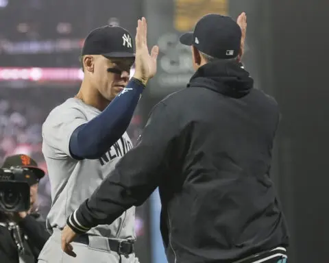 Aaron Judge caps huge May by hitting 2 more homers to lead the Yankees past the Giants 6-2