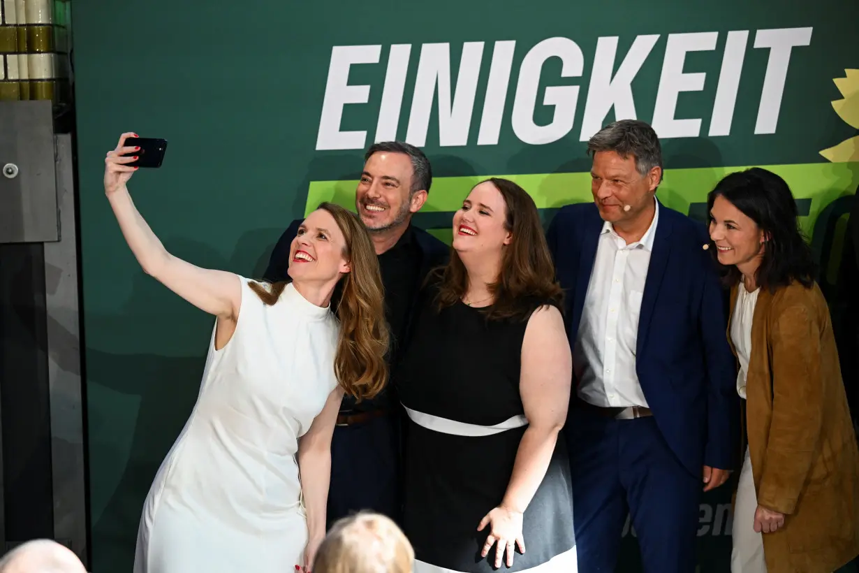 Germany's Greens party starts their campaign for the upcoming 2024 European elections, in Berlin